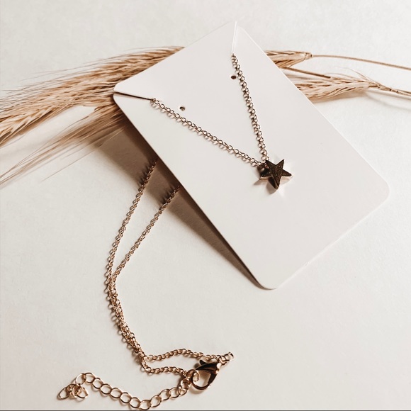 Gold Dainty Shooting Star Necklace - Picture 3 of 3